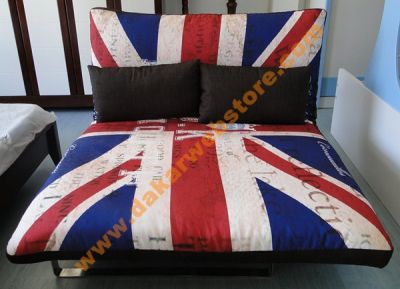 CANAPÉ LIT 2 PLACES AVEC 2 OREILLERS