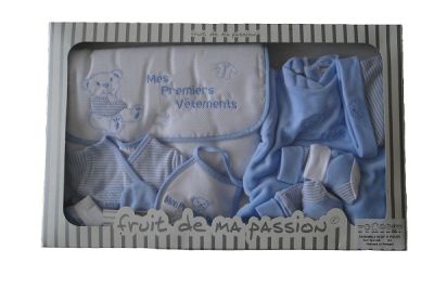MES PREMIERS VÊTEMENTS BLEU-BLANC 11 PIECES 0-3 mois