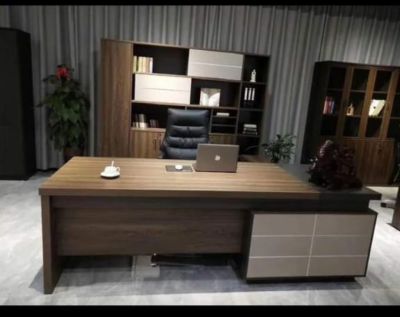 MOBILIER DE BUREAU | ENSEMBLE BUREAU MINISTRE 2M40 ( TABLE + RETOUR ET ARMOIRE DE RANGEMENT)