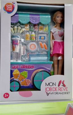 JOUET ENFANT|One Two Fun Mon Job de Rêve ICE CREAM 3Ans+