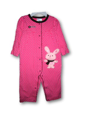 HABILLEMENT ENFANTS - Grenouillere bunny, 100% coton (6-9M) #2786