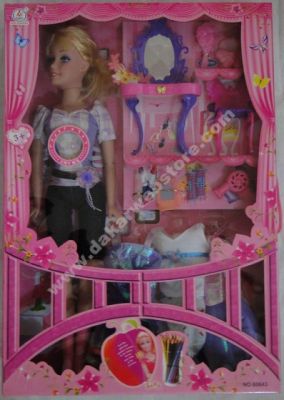 POUPÉE AVEC SA COIFFEUSE & ACCESSOIRES 3ANS+