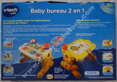 JOUET POUR ENFANT BILINGUE BABY BUREAU 2 EN 1 VTECH 1 A 4 ANS