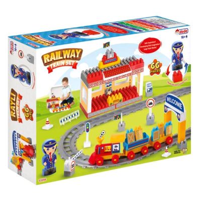 Jouet Enfant| Dede Rail Train Set 66 Pieces  | 18M+