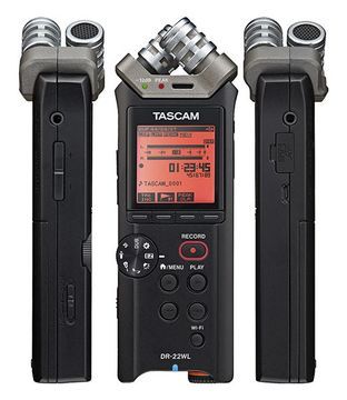 TASCAM DR-22WL Enregistreur audio portable avec WiFi, Noir