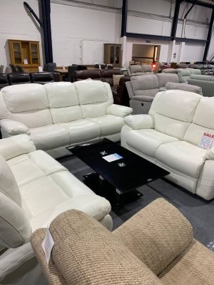 MOBILIER DE MAISON - SALON 7 PLACE 100% CUIR DEVANT ET DERRIERE