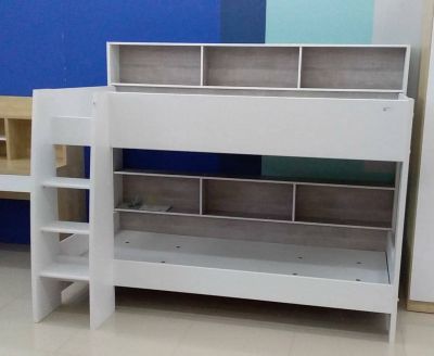 MOBILIER DE MAISON - CHAMBRE ENFANT- LIT SUPERPOSE | BLANC