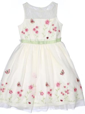 HABILLEMENT ENFANT - ROBE CHIC AVEC DE LA BRODERIE 6 ANS