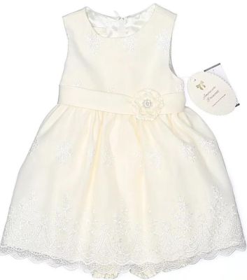 HABILLEMENT ENFANT - ROBE EN BRODERIE FINE ET CHIC 24 MOIS