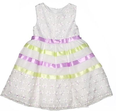 HABILLEMENT ENFANT - ROBE AVEC BRODERIES 4 ANS