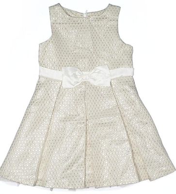 HABILLEMENT ENFANT - ROBE CHIC BEIGE 5 ANS