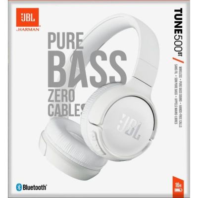 CASQUE JBL SANS FIL TUNE 500BT BLUETOOTH BLANC
