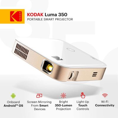 KODAK LUMA 350 MINI PROJECTEUR PORTABLE | WIRELESS RECHARGEABLE AVEC BATTERIE INTÉGRÉE | ANDROID 6.0 INTÉGRÉ