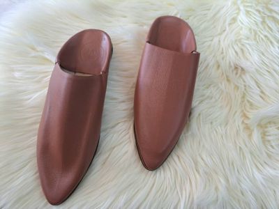 BABOUCHE HOMME 100% CUIR PREMIUM MARRON CLAIR | IDÉE CADEAU