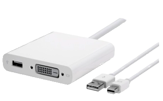 ADAPTATEUR APPLE MINI DISPLAY PORT VERS DVI DOUBLE LIAISON