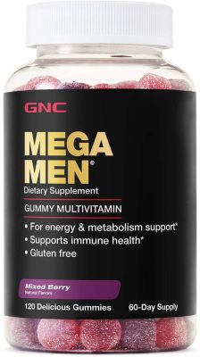 GNC MEGA MEN MULTIVITAMINES GUMMIES | 120 gummies