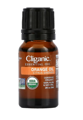 HUILE ESSENTIELLE D'ORANGE|CLIGANIC USDA ORGANIC|100% D'HUILE ORANGE BIOLOGIQUE PURE 5ML