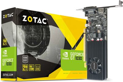 Carte Graphique ZOTAC GeForce GT 1030 2GB GDDR5 64-bit PCIe 3.0 DirectX 12 HDCP Ready Low Profile Video Card ZT-P10300A-10L