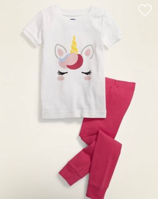 ENFANT | PYJAMA GRAPHIQUE LYCORNE ROSE - OLD NAVY FILLE 5 ANS