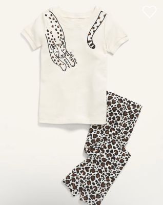 ENFANT | PYJAMA IMPRIME GUEPARD UNISEX - OLD NAVY 6 ANS