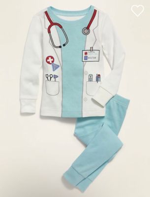 ENFANT | ENSEMBLE PYJAMA UNISEX - MEDECIN 2 PIECES OLD NAVY 4 ET 5 ANS