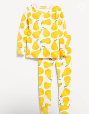 ENFANT | PYJAMA UNISEX 2 PIECES POIRE - OLD NAVY FILLE 18-24 MOIS