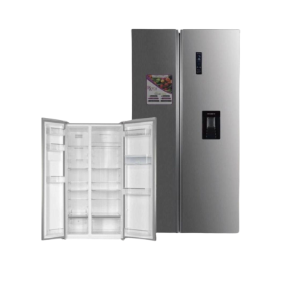 REFRIGERATEUR ROCH SIDE BY SIDE 2 PORTES AVEC FONTAINE 660L SILVER RFR-660