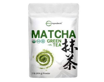 Thé vert en poudre matcha bio, 0,5kg | Pour smoothies, latte et pâtisserie, sans saveur