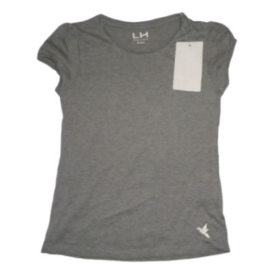 T-SHIRT LA HALLE GRIS 6-8 ANS