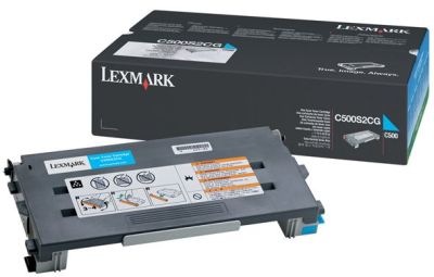 CARTOUCHE LEXMARK LASER C500 CYAN