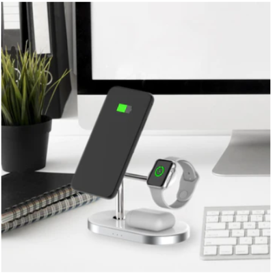 STATION DE CHARGEMENT MFI - 3 EN 1 POWEROLOGY 30W AVEC APPLE MAGSAFE 15W INTEGRE
