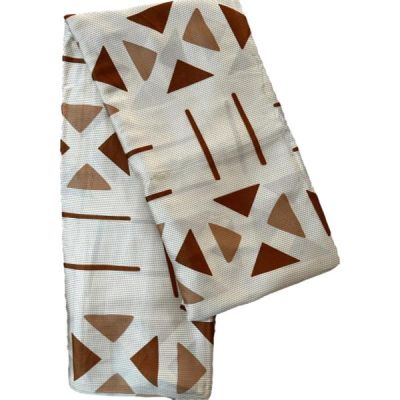 Tissu Soie Wax avec Mousseline 6 mètres