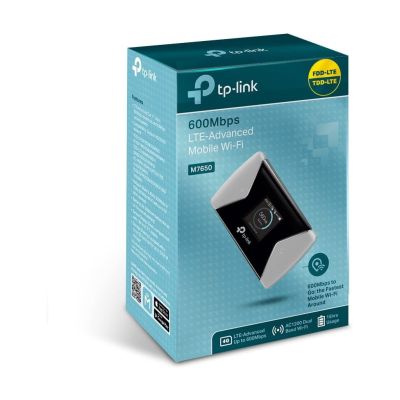 TP-Link 600MBPS 4G LTE-ADV WI-F mobile M7650, 600 Mbit/s, M7650 (M7650, 600 Mbit/s, Edge,GPRS,GSM,HSPA,HSPA+,LTE,UMTS, 900,2100 MHz, 850,900,1800 ,1900 MHz, 3,66 cm)