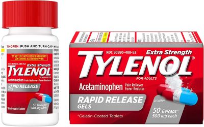 ANTI DOULEUR | Gels Tylenol à libération rapide extra-forts