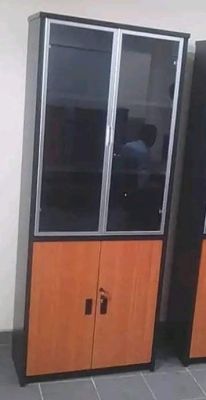 MOBILIER DE BUREAU|ARMOIRE DE RANGEMENT SEMI VITRE