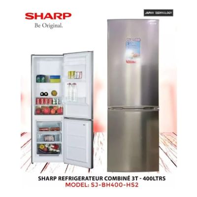 REFRIGERATEUR SHARP COMBINE 3 TIROIRS 400L SILVER BH400
