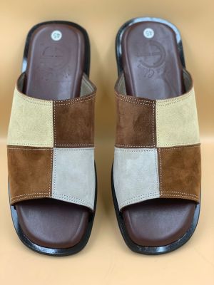 IDÉE CADEAU | SANDALE HOMME - UNE BANDE MULTICOLOR EN DAIM |SAND002