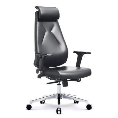 MOBILIER DE BUREAU|FAUTEUIL MINISTRE SIMILICUIR AJUSTABLE AVEC REPOSE TETE| EM